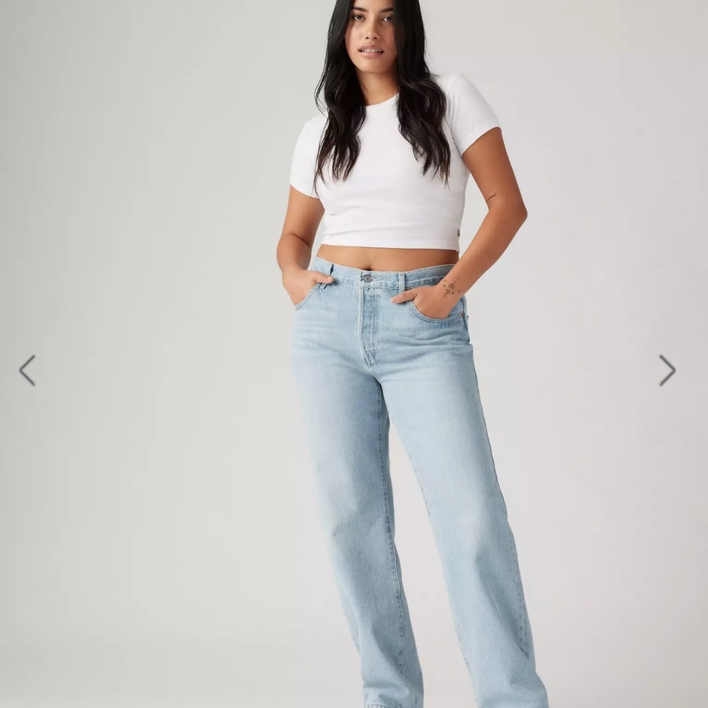 Levi's Blue Straight Leg Jeans Classic Fit